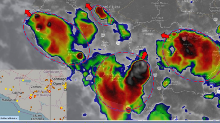 Anuncian lluvias nocturnas por tormenta 