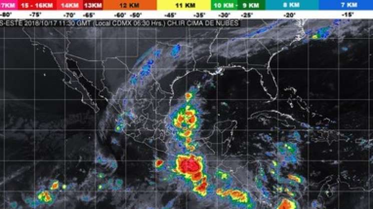 Alerta CEPCO por Frente Frío No. 6 y zona de Inestabilidad    