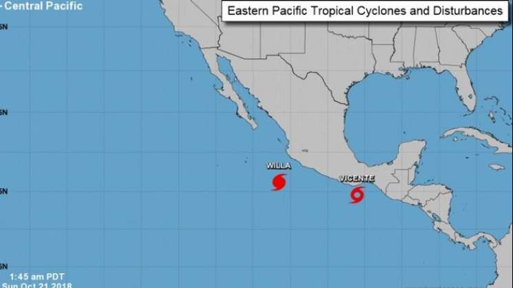 Willa se convierte en huracán categoría 1 