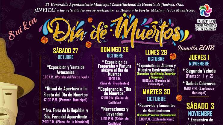 Huautla de Jiménez está listo para celebrar el “Día de Muertos”  