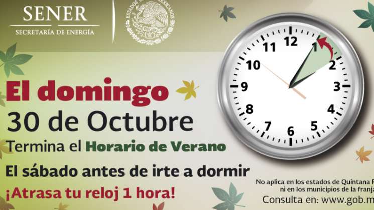 Esta noche termina el horario de verano 