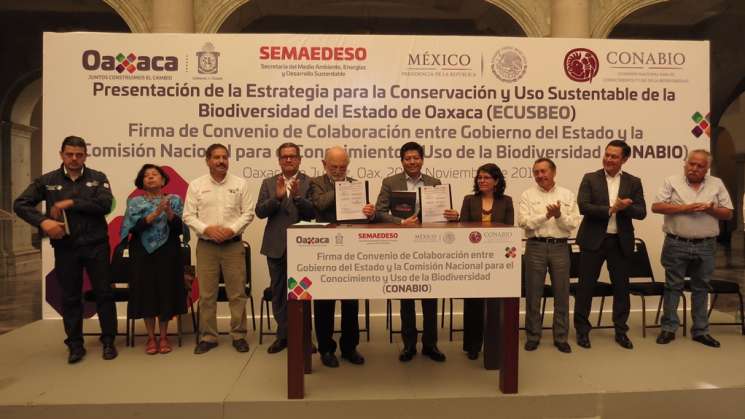 firman convenio para la biodiversidad de Oaxaca