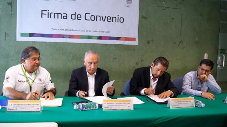 Firman SAI y CEPCO convenio en materia de protección civil  