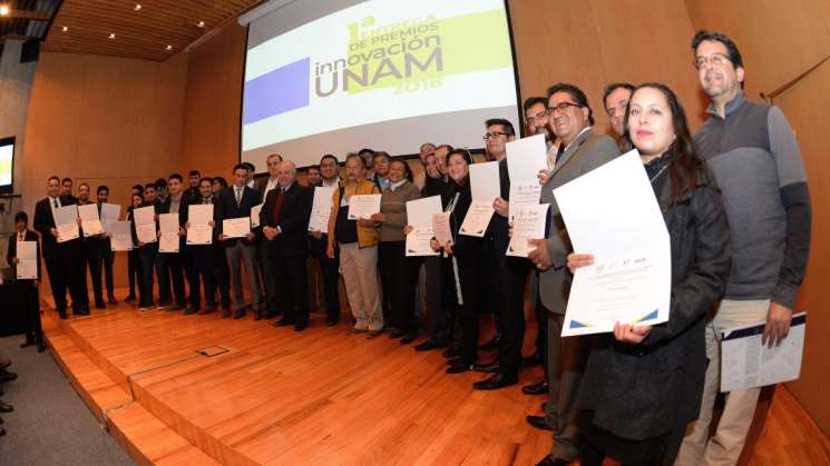 Entregan Premios Innovación UNAM 2018 a 24 proyectos