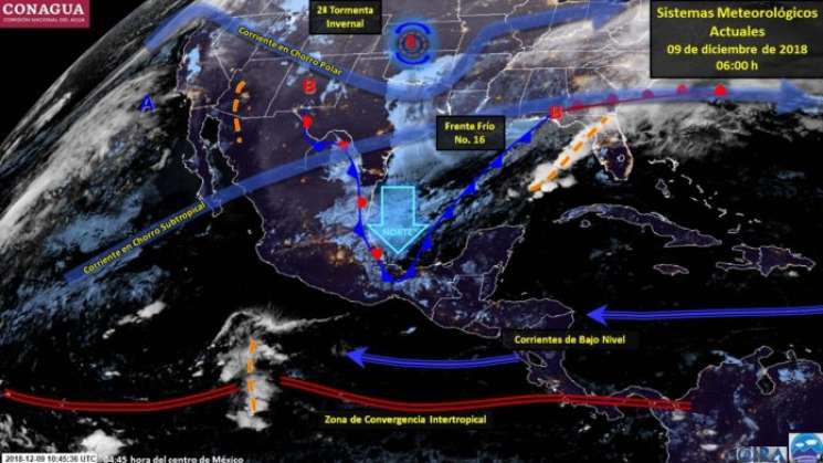 Evento norte y lluvias en regiones de Oaxaca