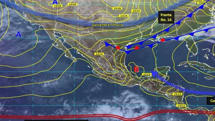 Frente frío 14 provocará fuertes tormentas y bajas temperaturas 