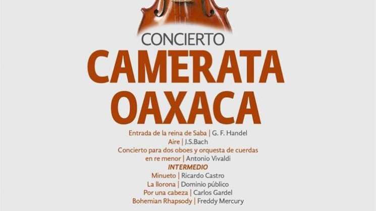 Invita Seculta al concierto Camerata Oaxaca