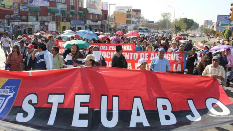 STEUABJO anuncia movilizaciones en capital oaxaqueña