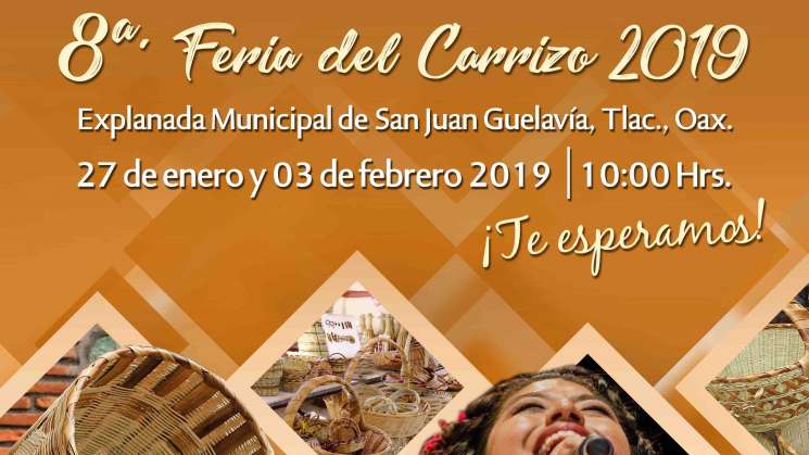 Invita San Juan Guelavía a su tradicional feria del carrizo