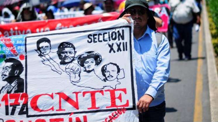 Anuncia CNTE paro indefinido en Oaxaca