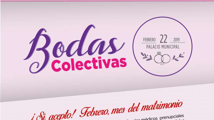 Convocan a participar en las bodas colectivas en Santa Lucía