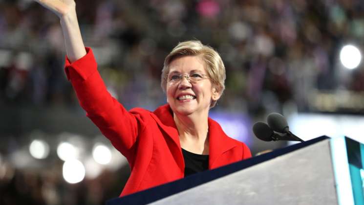 Elizabeth Warren candidata demócrata, se postula para presidente