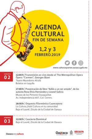 Agenda Cultura de Fin de Semana