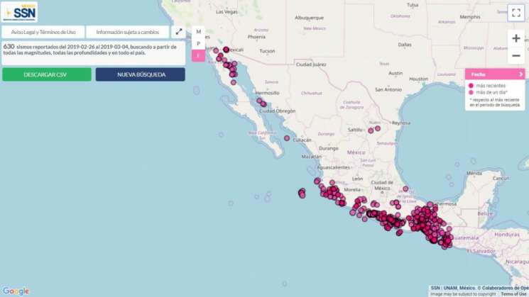 Enjambre sísmico en el país, van 50 en 12 horas en 9 estados