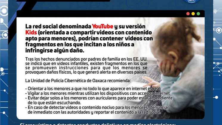 En Oaxaca, alertan por videos que incitan a niños a hacerse daño