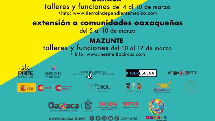 Invitan al Festival Internacional de Circo en Mazunte 