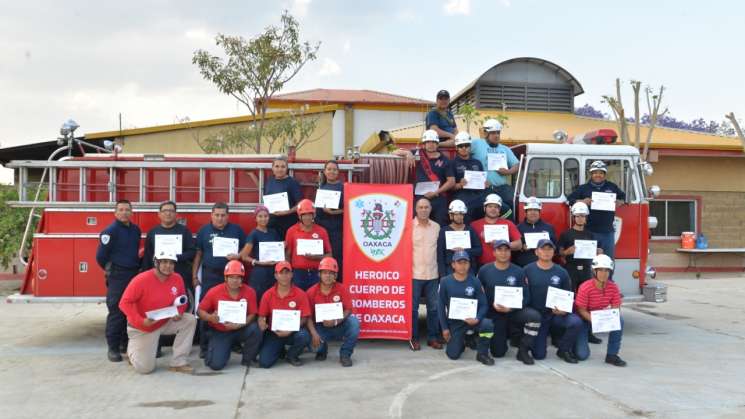 Clausura Heroico Cuerpo de Bomberos de Oaxaca taller 