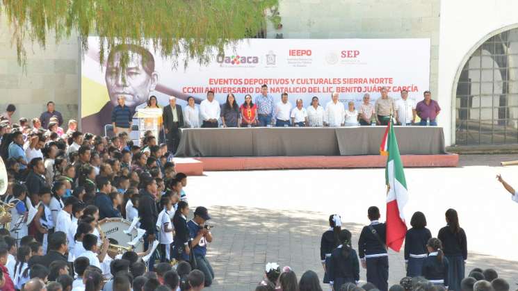 Realiza IEEPO Encuentro Deportivo y Cultural “Benito Juárez”   