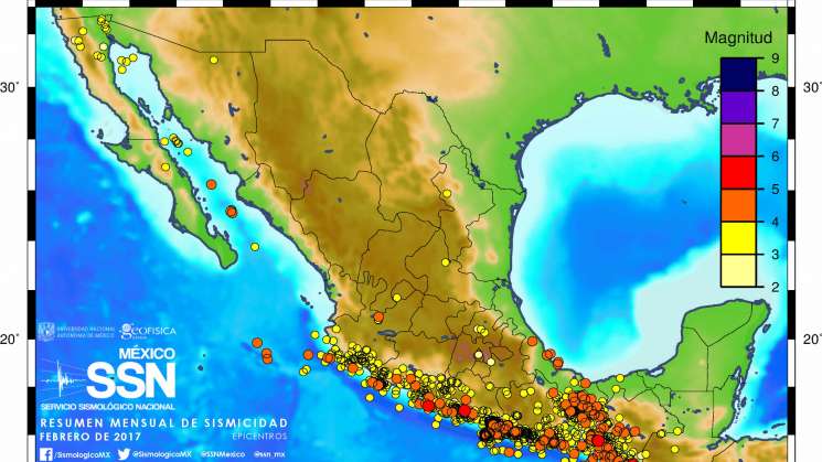 Continúan sismos en el país, van 58 en 12 horas