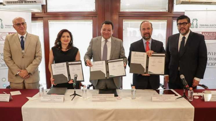  TEPJF y ANUIES firman convenio de colaboración