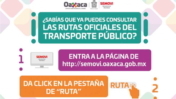 Lanza Semovi rutas de transporte público en plataforma digital