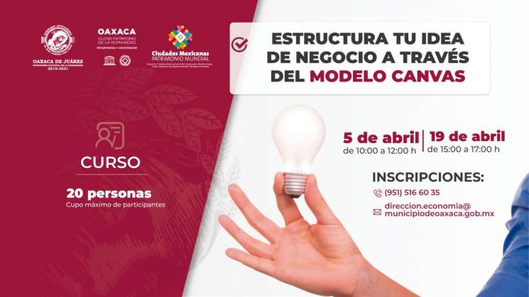  Curso “Estructura tu idea de negocio a través del modelo CANVAS”