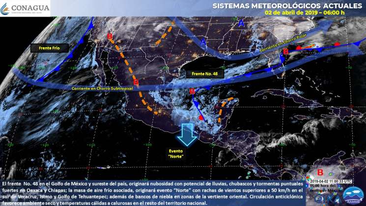 Anuncian cielo nublado con tormentas puntuales fuertes en Oaxaca 