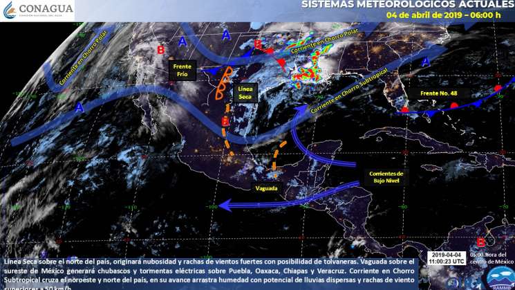 Anuncian nublado por la tarde y lluvias en Oaxaca