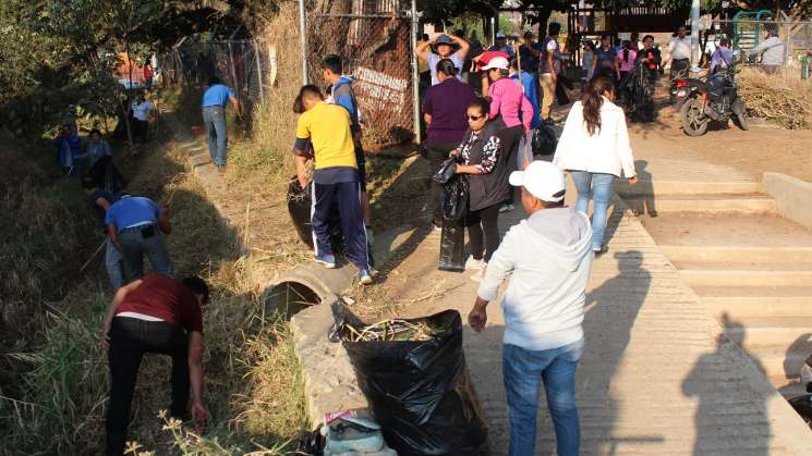 Realizan  “Tequio por un San Martín Mexicapam limpio”   