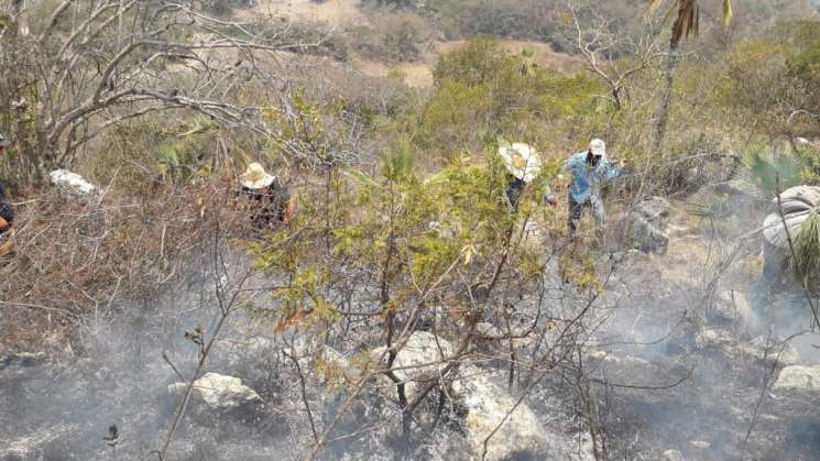 Tras incendio, se resguarda a familia en Tecomaxtlahuaca