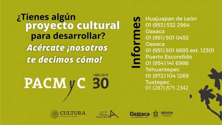 Convoca Seculta a participar en el PACMyC 2019