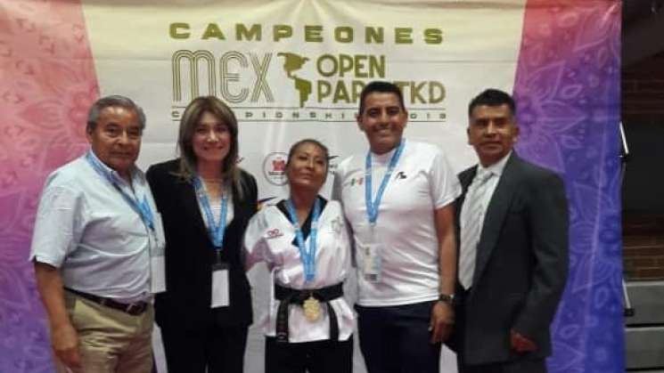 Adriana Gómez conquista oro en el México Open de Parataekwondo