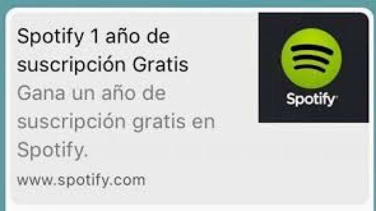 Regresa estafa a WhatApp con Spotify premium gratis