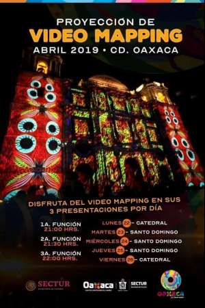   Videomapping en capital oaxaqueña