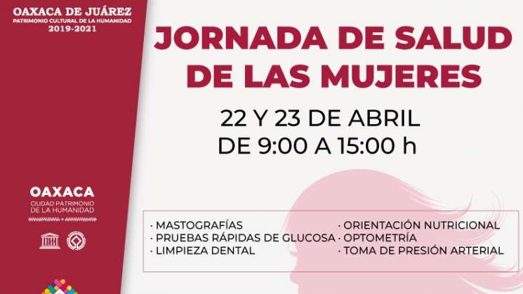 Invita municipio capitalino a Jornada de Salud de las Mujeres