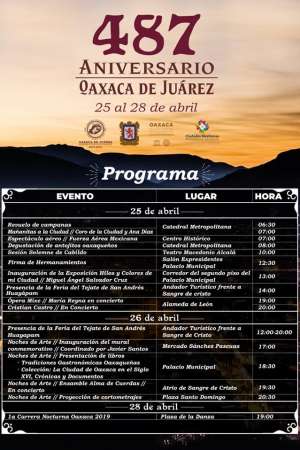 487 Aniversario de la Ciudad de Oaxaca