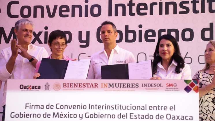 Signan Gobierno de Oaxaca e Inmujeres convenio de colaboración