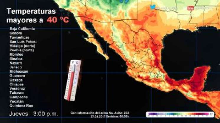 Onda de calor afectará Oaxaca: CEPCO