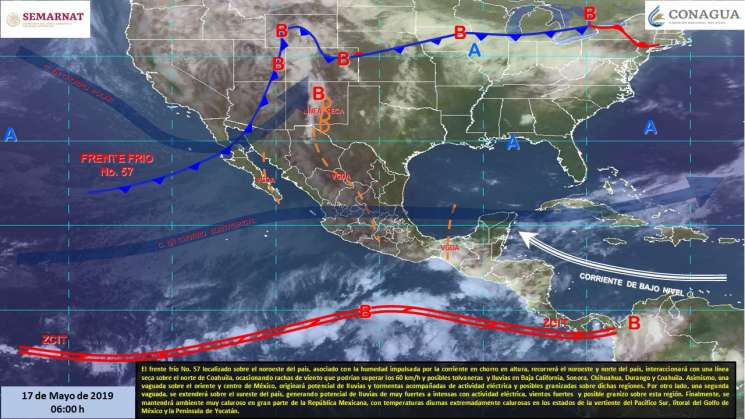 Anuncian nublados con tormentas puntuales en Oaxaca