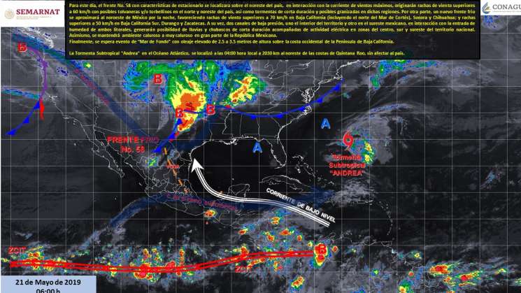 Pronostican nublados y tormentas fuertes en Oaxaca 