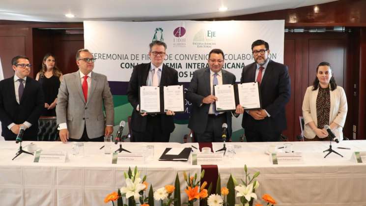 Firma TEPJF convenio con Academia Interamericana de DH