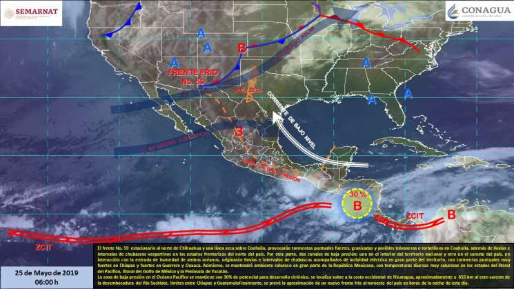 Continuarán lluvias fuertes en regiones de Oaxaca