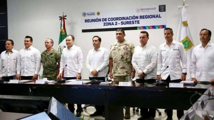 Gobernadores del sureste pactan acuerdo en materia de seguridad