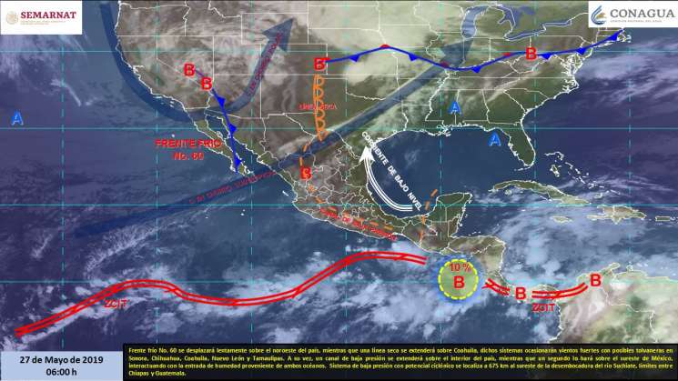 Anuncian lluvias fuertes y actividad eléctrica en Oaxaca