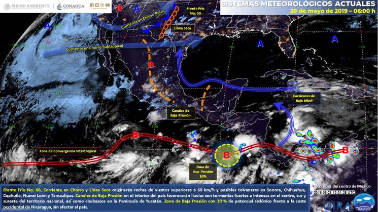 Continuaran lluvias fuertes y actividad eléctrica e Oaxaca