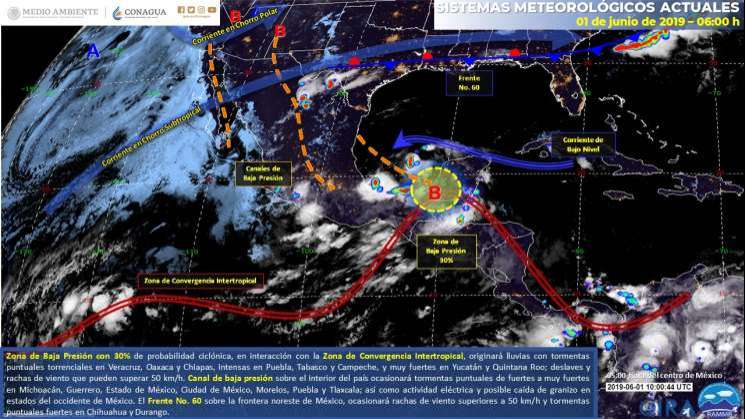 Seguirán tormentas fuertes en territorio oaxaqueño