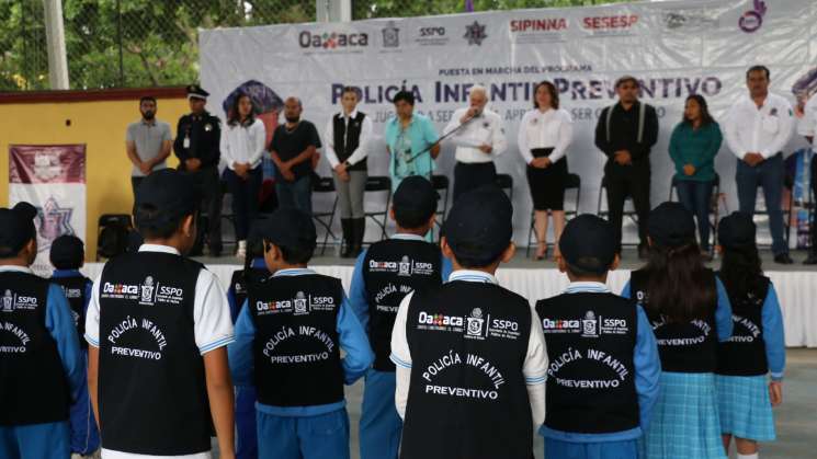 Avanza “Policía Infantil Preventivo” en San Jacinto Amilpas