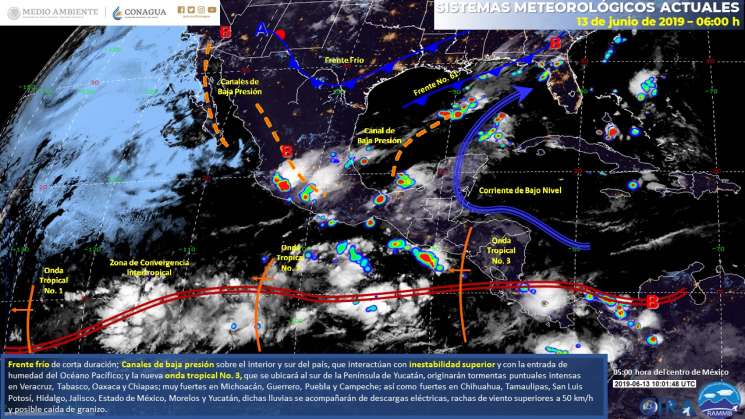 Se prevén tormentas puntuales intensas en Oaxaca