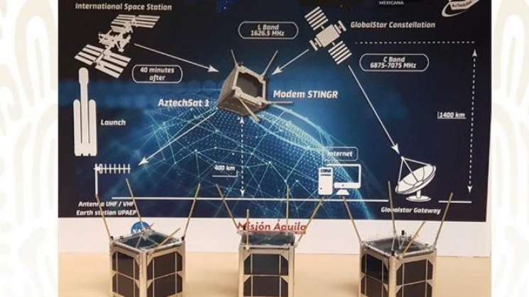 Nanosatélite mexicano Aztechsat-1, llega a la NASA 