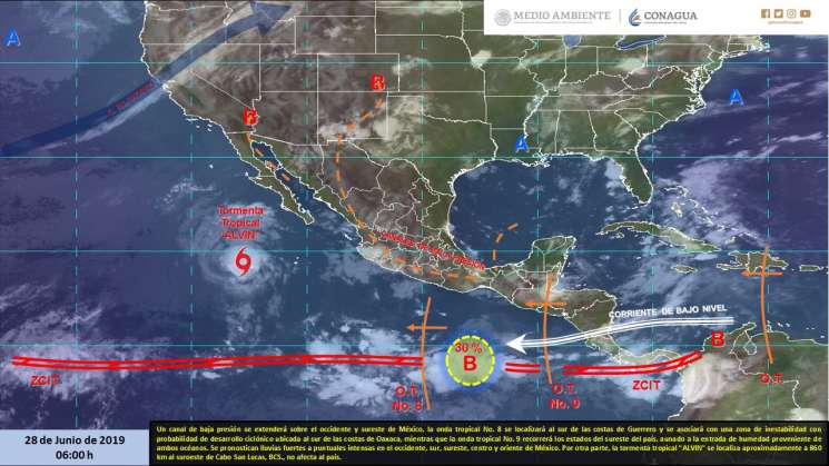 Anuncian cielo nublado y lluvias nocturnas en Oaxaca